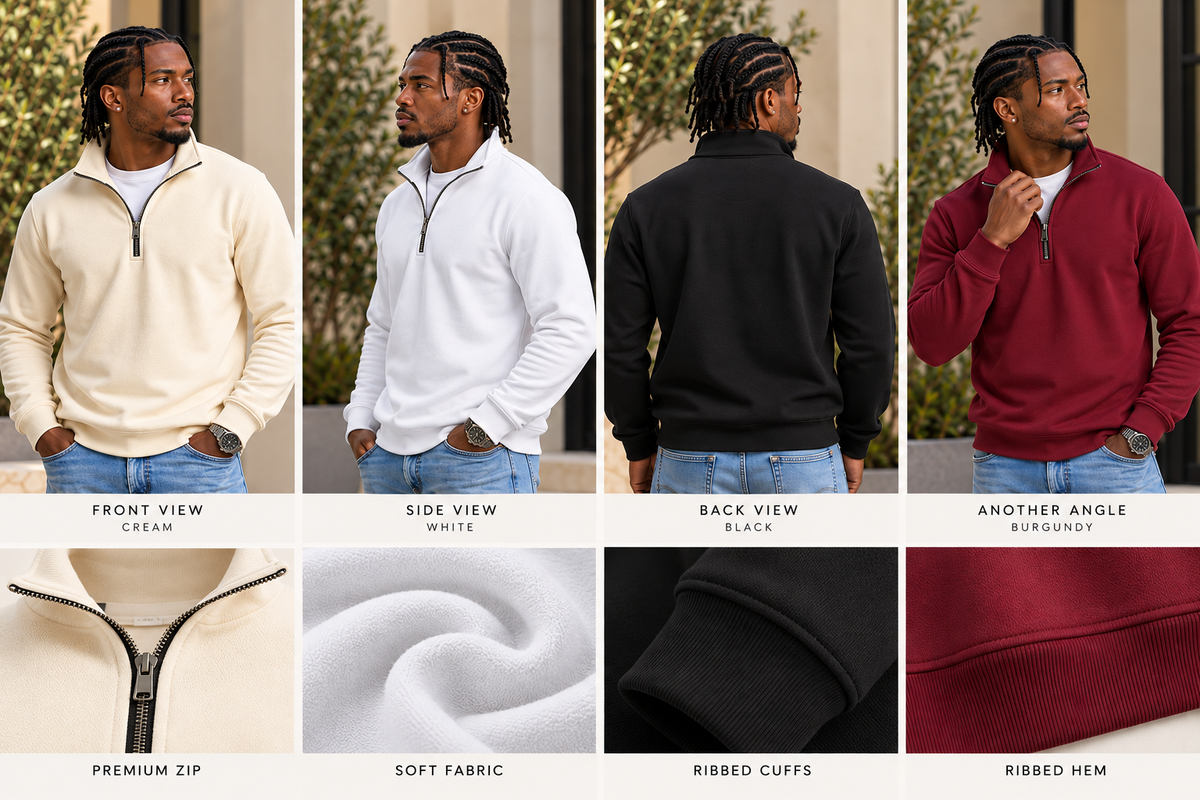 Men's Quarter-Zip Knit