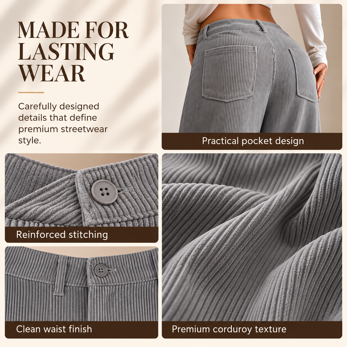 Luna Wide-Leg Trousers