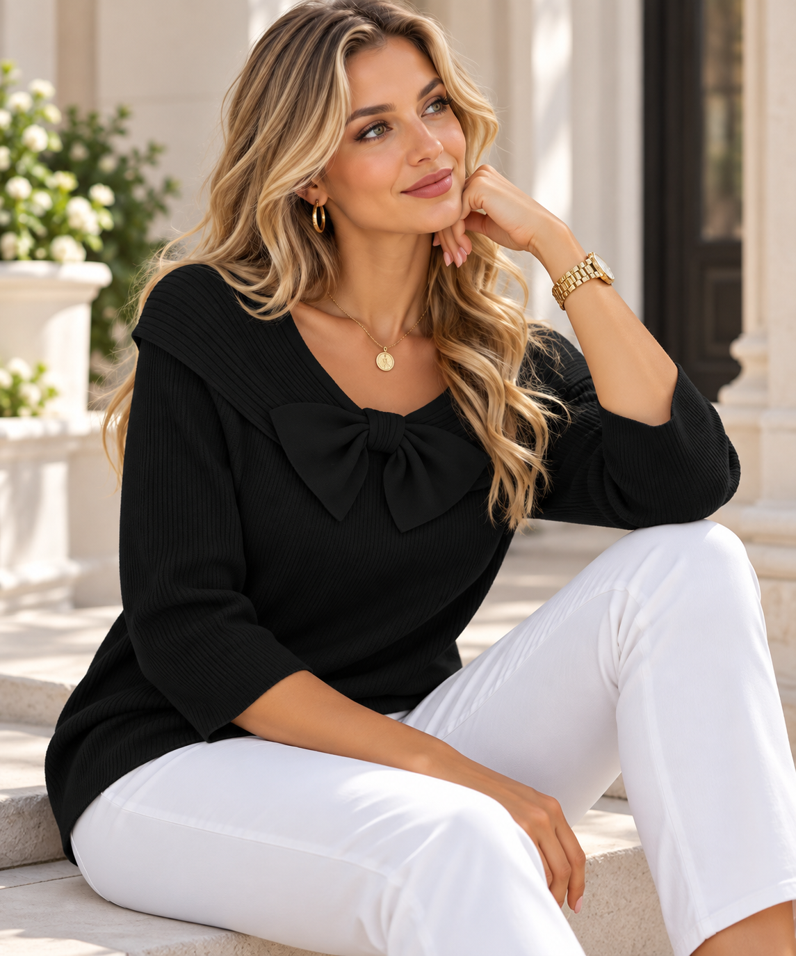 Teresina Bow Sweater
