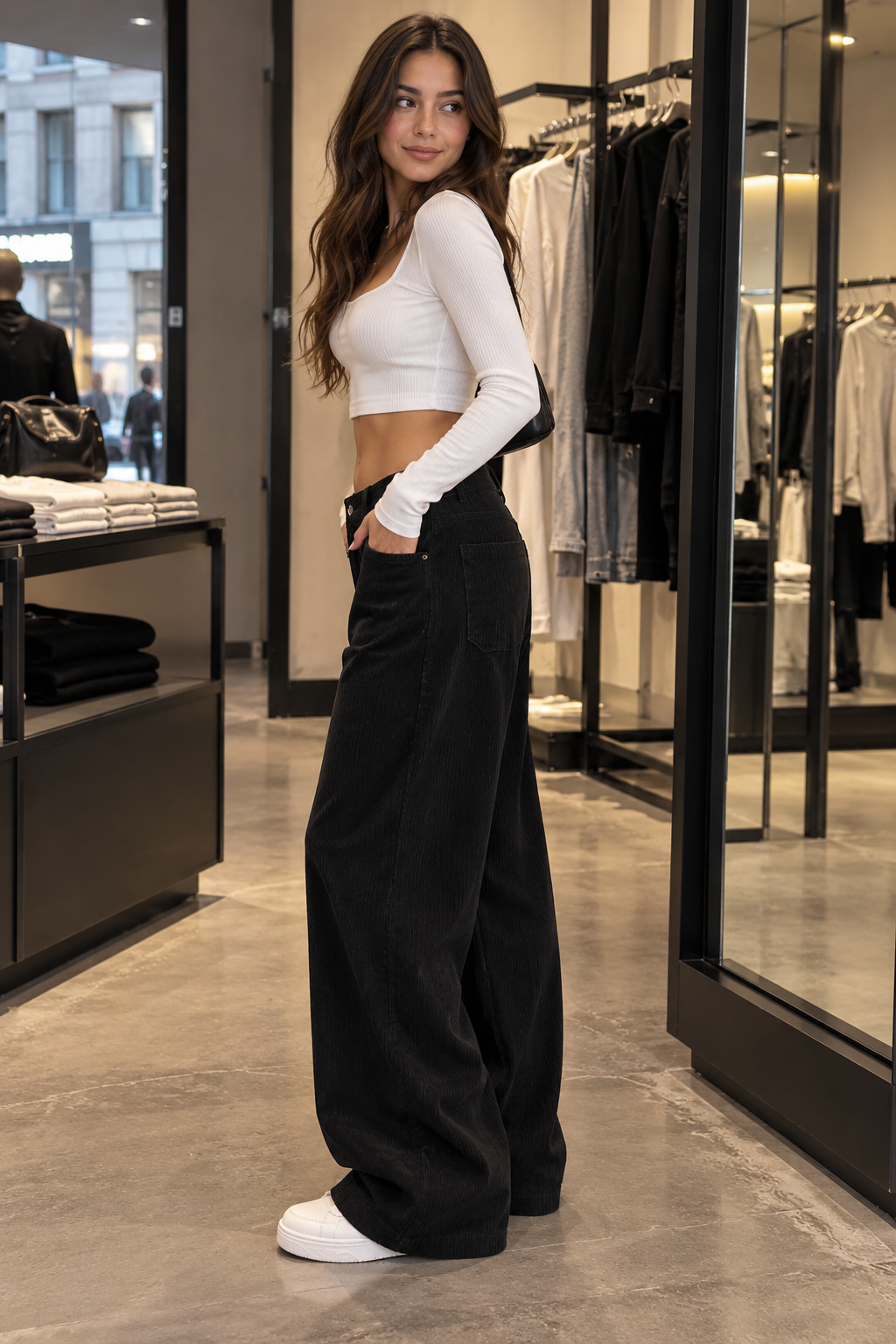 Luna Wide-Leg Trousers