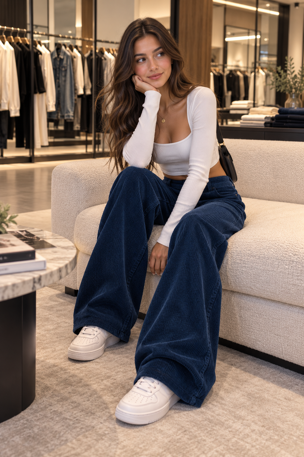 Luna Wide-Leg Trousers
