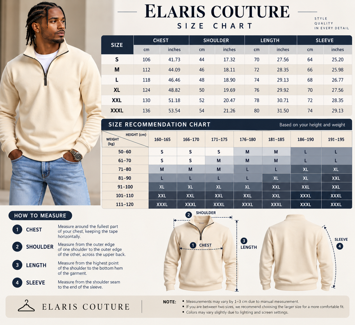 Men's Quarter-Zip Knit