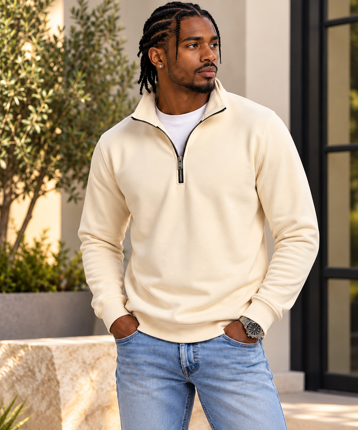 Men's Quarter-Zip Knit