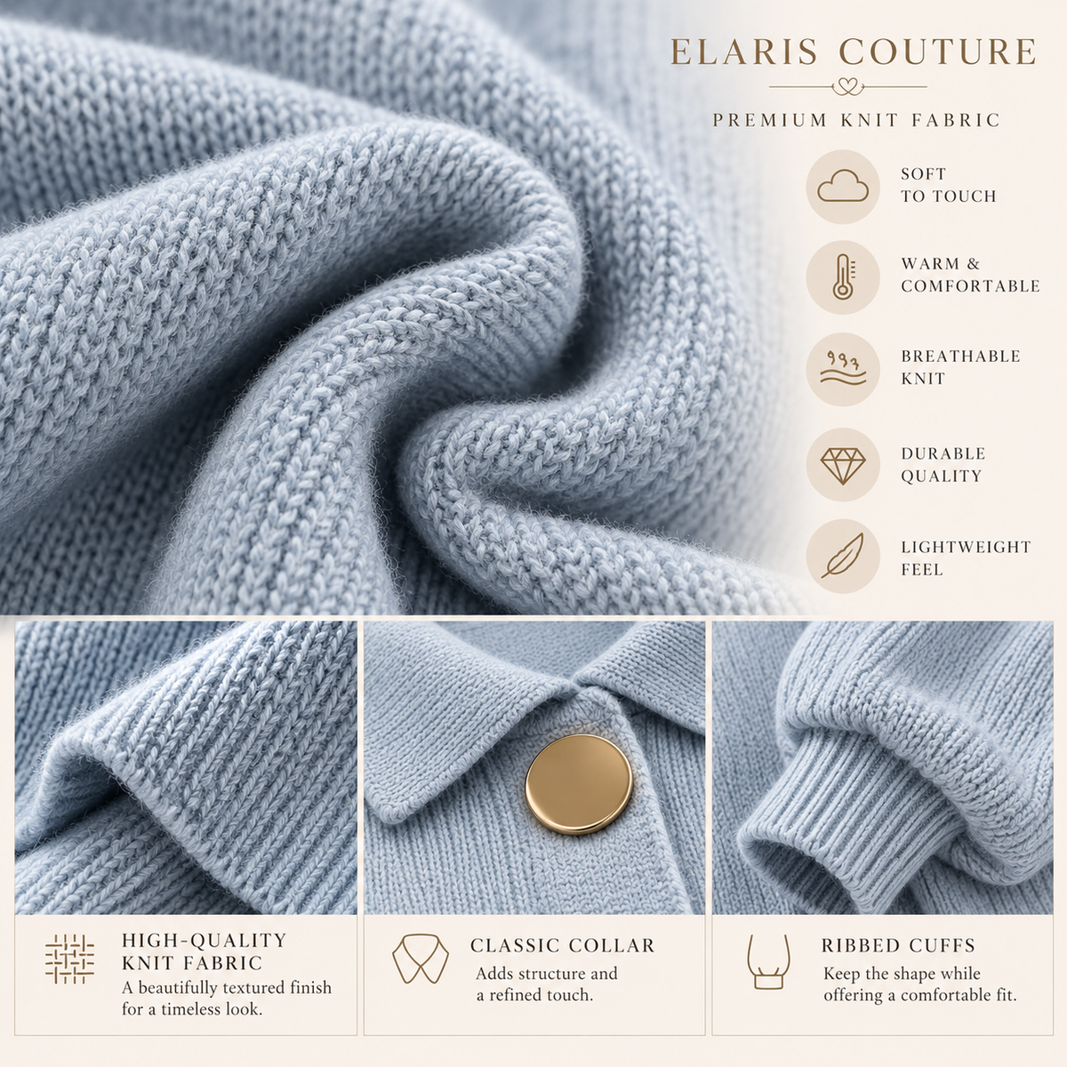 Stefania Signature Oversized Knit Cardigan